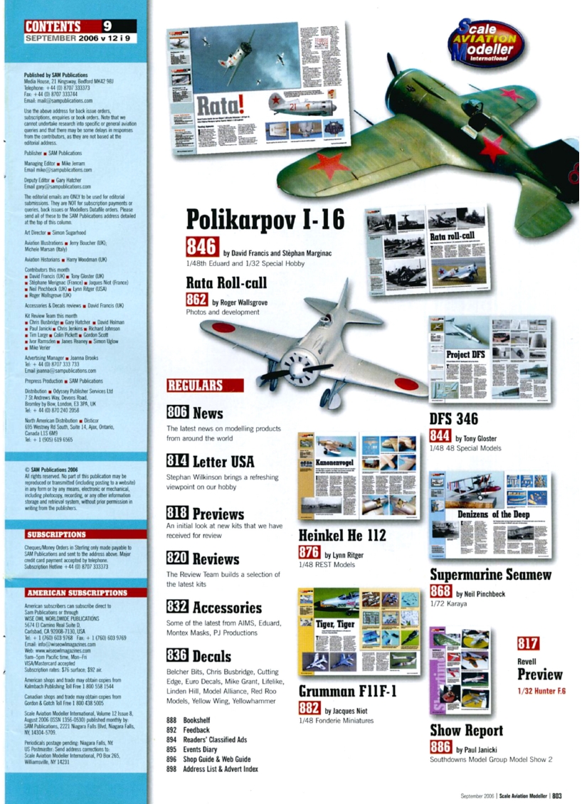 Scale Aviation Modeller International 2006-09